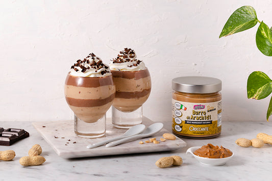 Mousse al cioccolato e burro di arachidi
