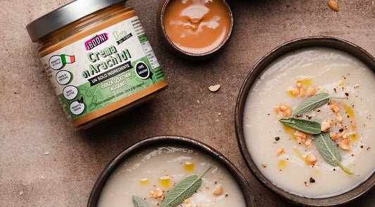 Vellutata di cavolfiore e crema di arachidi