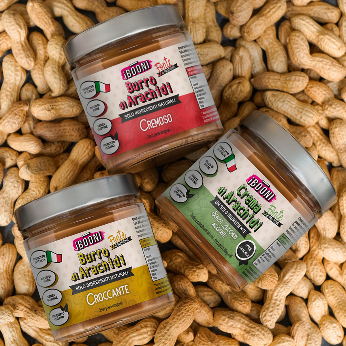 MIX DI BURRO D'ARACHIDI 350g x 3